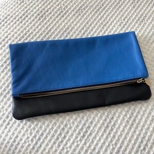 NWT Clare V. Cobalt Blue Clutch